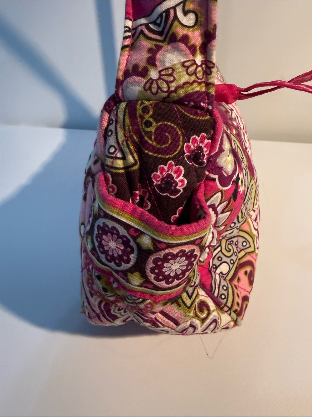NWOT Vera Bradley Very Berry Paisley Shoulder Bag & Matching Wristlet Wallet Set - Picture 8 of 8